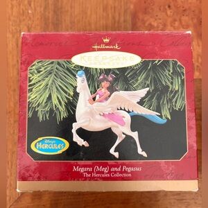 Hallmark Megara & Pegasus Christmas Ornament 1997 Hercules Disney Vintage